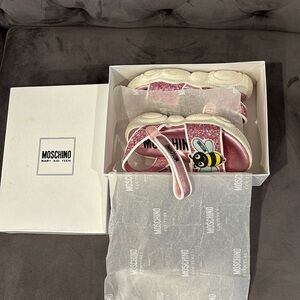 Moschino Kids Pink Sneakers